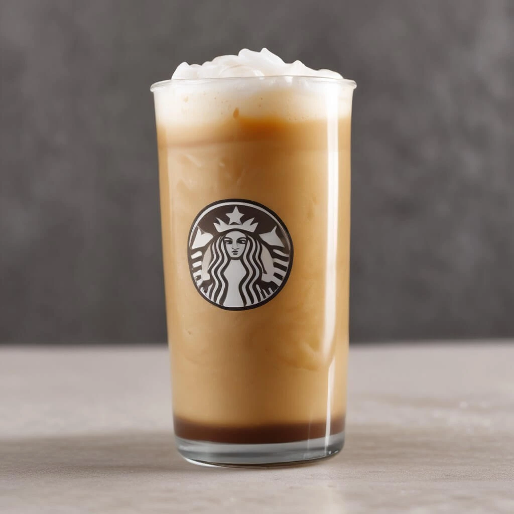 An iced Blondie drink from 7 Brew Coffee with creamy caramel and vanilla flavors.