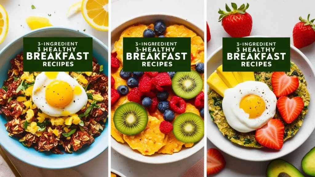 "3-ingredient quick and healthy breakfast ideas for busy mornings